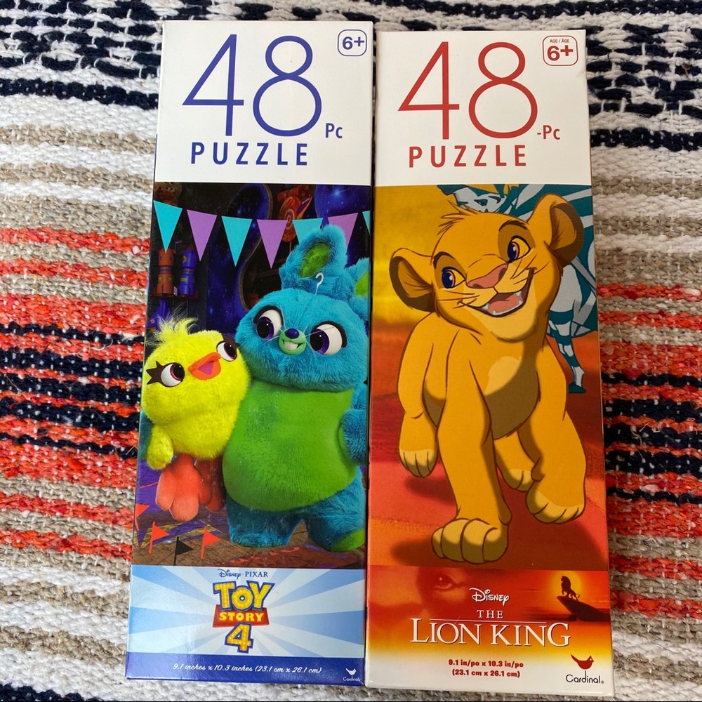 NEW Toy Story 4 The Lion King Puzzles 48pc. Each